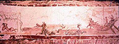 Otro fresco de Jonás en una catacumba Otro fresco de Jonás en una catacumba