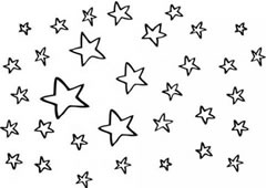 Colorea estrellas de Navidad