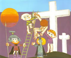 Jesús es bajado de la cruz