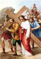 V ESTACIÓN: JESÚS ES AYUDADO POR EL CIRENEO