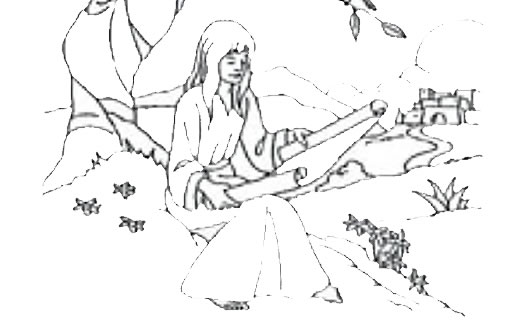Dibujos para colorear y aprender la vida de la Virgen María